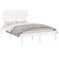 vidaXL Estructura de cama de madera maciza blanco 120x200 cm vidaXL Estructura de cama de madera maciza blanco 120x200 cm