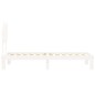 vidaXL Estructura de cama individual con cabecero madera maciza blanco vidaXL Estructura de cama individual con cabecero madera maciza blanco