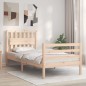 vidaXL Estructura de cama con cabecero madera maciza vidaXL Estructura de cama con cabecero madera maciza