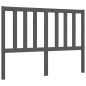vidaXL Estructura de cama con cabecero madera maciza gris 140x190 cm vidaXL Estructura de cama con cabecero madera maciza gris 140x190 cm