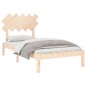 vidaXL Estructura de cama de madera maciza 100x200 cm