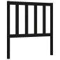 vidaXL Estructura de cama con cabecero madera maciza negro 100x200 cm vidaXL Estructura de cama con cabecero madera maciza negro 100x200 cm
