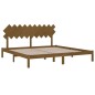 vidaXL Estructura de cama madera maciza de pino marrón miel 200x200 cm