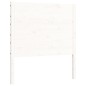 vidaXL Estructura de cama con cabecero madera maciza blanco 90x200 cm vidaXL Estructura de cama con cabecero madera maciza blanco 90x200 cm
