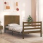 vidaXL Estructura cama con cabecero madera maciza marrón miel 90x200cm vidaXL Estructura cama con cabecero madera maciza marrón miel 90x200cm