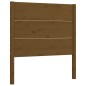 vidaXL Estructura cama y cabecero madera maciza marrón miel 100x200 cm