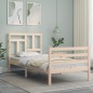 vidaXL Estructura de cama con cabecero madera maciza vidaXL Estructura de cama con cabecero madera maciza