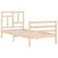 vidaXL Estructura de cama con cabecero madera maciza vidaXL Estructura de cama con cabecero madera maciza