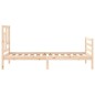 vidaXL Estructura de cama con cabecero madera maciza vidaXL Estructura de cama con cabecero madera maciza