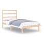 vidaXL Estructura de cama madera maciza 75x190 cm