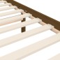 vidaXL Estructura de cama matrimonio con cabecero madera marrón miel vidaXL Estructura de cama matrimonio con cabecero madera marrón miel