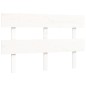 vidaXL Estructura cama de matrimonio con cabecero madera maciza blanco vidaXL Estructura cama de matrimonio con cabecero madera maciza blanco