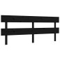 vidaXL Cama personas mayores cabecero madera maciza negro 200x200 cm