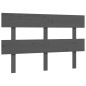 vidaXL Cama para personas mayores con cabecero madera maciza gris vidaXL Cama para personas mayores con cabecero madera maciza gris