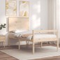 vidaXL Cama para personas mayores con cabecero madera maciza vidaXL Cama para personas mayores con cabecero madera maciza
