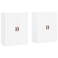 vidaXL Armarios de pared 2 unidades blanco 69,5x34x90 cm