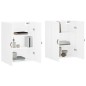 vidaXL Armarios de pared 2 unidades blanco 69,5x34x90 cm vidaXL Armarios de pared 2 unidades blanco 69,5x34x90 cm