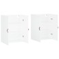vidaXL Armarios de pared 2 unidades blanco 69,5x34x90 cm vidaXL Armarios de pared 2 unidades blanco 69,5x34x90 cm