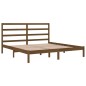 vidaXL Estructura de cama madera maciza de pino marrón miel 200x200 cm vidaXL Estructura de cama madera maciza de pino marrón miel 200x200 cm