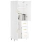 vidaXL Aparador alto madera contrachapada blanco 69,5x34x180 cm vidaXL Aparador alto madera contrachapada blanco 69,5x34x180 cm