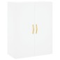 vidaXL Aparador alto madera contrachapada blanco 69,5x34x180 cm vidaXL Aparador alto madera contrachapada blanco 69,5x34x180 cm