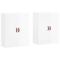 vidaXL Armario de pared 2 unidades blanco brillante 69,5x34x90 cm vidaXL Armario de pared 2 unidades blanco brillante 69,5x34x90 cm
