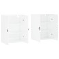 vidaXL Armario de pared 2 unidades blanco brillante 69,5x34x90 cm vidaXL Armario de pared 2 unidades blanco brillante 69,5x34x90 cm