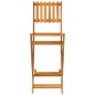 vidaXL Juego muebles de bar de jardín 3 piezas madera maciza de acacia vidaXL Juego muebles de bar de jardín 3 piezas madera maciza de acacia