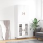 vidaXL Aparador alto madera contrachapada blanco brillo 69,5x34x180 cm vidaXL Aparador alto madera contrachapada blanco brillo 69,5x34x180 cm