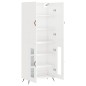 vidaXL Aparador alto madera contrachapada blanco brillo 69,5x34x180 cm vidaXL Aparador alto madera contrachapada blanco brillo 69,5x34x180 cm