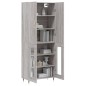 vidaXL Aparador alto madera contrachapada gris sonoma 69,5x34x180 cm vidaXL Aparador alto madera contrachapada gris sonoma 69,5x34x180 cm