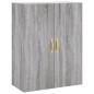 vidaXL Aparador alto madera contrachapada gris sonoma 69,5x34x180 cm vidaXL Aparador alto madera contrachapada gris sonoma 69,5x34x180 cm