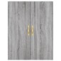 vidaXL Aparador alto madera contrachapada gris sonoma 69,5x34x180 cm vidaXL Aparador alto madera contrachapada gris sonoma 69,5x34x180 cm