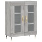 vidaXL Aparador alto madera contrachapada gris sonoma 69,5x34x180 cm vidaXL Aparador alto madera contrachapada gris sonoma 69,5x34x180 cm