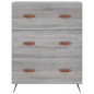 vidaXL Aparador alto madera contrachapada gris sonoma 69,5x34x180 cm vidaXL Aparador alto madera contrachapada gris sonoma 69,5x34x180 cm