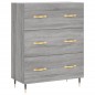 vidaXL Aparador alto madera contrachapada gris sonoma 69,5x34x180 cm vidaXL Aparador alto madera contrachapada gris sonoma 69,5x34x180 cm
