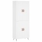 vidaXL Aparador alto madera contrachapada blanco 69,5x34x180 cm vidaXL Aparador alto madera contrachapada blanco 69,5x34x180 cm