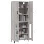 vidaXL Aparador alto madera contrachapada gris sonoma 69,5x34x180 cm vidaXL Aparador alto madera contrachapada gris sonoma 69,5x34x180 cm