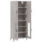 vidaXL Aparador alto madera contrachapada gris sonoma 69,5x34x180 cm vidaXL Aparador alto madera contrachapada gris sonoma 69,5x34x180 cm
