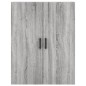 vidaXL Aparador alto madera contrachapada gris sonoma 69,5x34x180 cm vidaXL Aparador alto madera contrachapada gris sonoma 69,5x34x180 cm