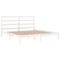 vidaXL Estructura de cama madera maciza de pino blanco 200x200 cm vidaXL Estructura de cama madera maciza de pino blanco 200x200 cm