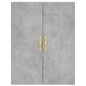 vidaXL Aparador alto madera contrachapada gris hormigón 69,5x34x180 cm vidaXL Aparador alto madera contrachapada gris hormigón 69,5x34x180 cm