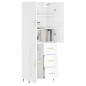 vidaXL Aparador alto madera contrachapada blanco brillo 69,5x34x180 cm vidaXL Aparador alto madera contrachapada blanco brillo 69,5x34x180 cm