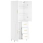 vidaXL Aparador alto madera contrachapada blanco brillo 69,5x34x180 cm vidaXL Aparador alto madera contrachapada blanco brillo 69,5x34x180 cm