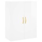 vidaXL Aparador alto madera contrachapada blanco brillo 69,5x34x180 cm vidaXL Aparador alto madera contrachapada blanco brillo 69,5x34x180 cm
