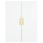 vidaXL Aparador alto madera contrachapada blanco brillo 69,5x34x180 cm vidaXL Aparador alto madera contrachapada blanco brillo 69,5x34x180 cm