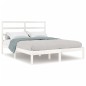 vidaXL Estructura de cama de madera de pino maciza blanca 140x190 cm vidaXL Estructura de cama de madera de pino maciza blanca 140x190 cm