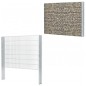 vidaXL Postes de valla de jardín 10 uds acero galvanizado plata 200 cm vidaXL Postes de valla de jardín 10 uds acero galvanizado plata 200 cm