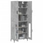 vidaXL Aparador alto madera contrachapada gris hormigón 69,5x34x180 cm vidaXL Aparador alto madera contrachapada gris hormigón 69,5x34x180 cm