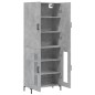 vidaXL Aparador alto madera contrachapada gris hormigón 69,5x34x180 cm vidaXL Aparador alto madera contrachapada gris hormigón 69,5x34x180 cm
